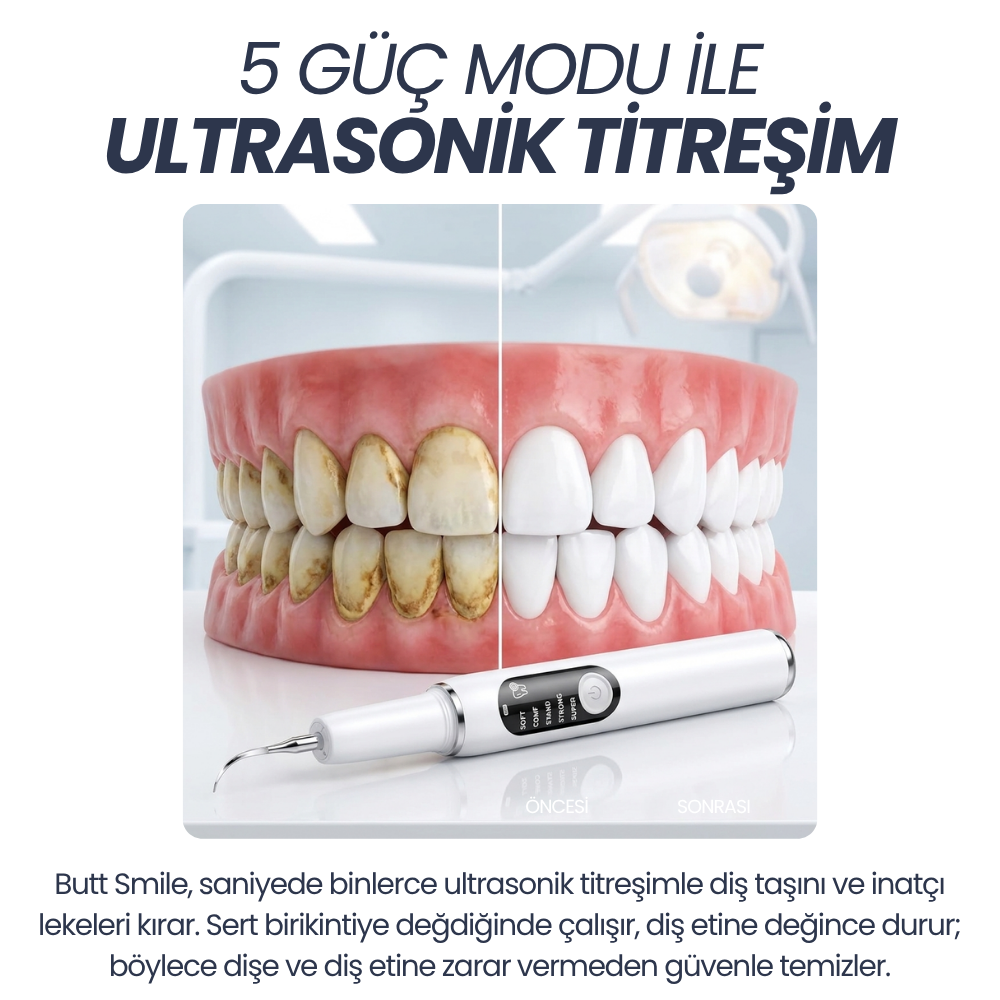 5 güç modu ile ultrasonik titreşim teknolojisi