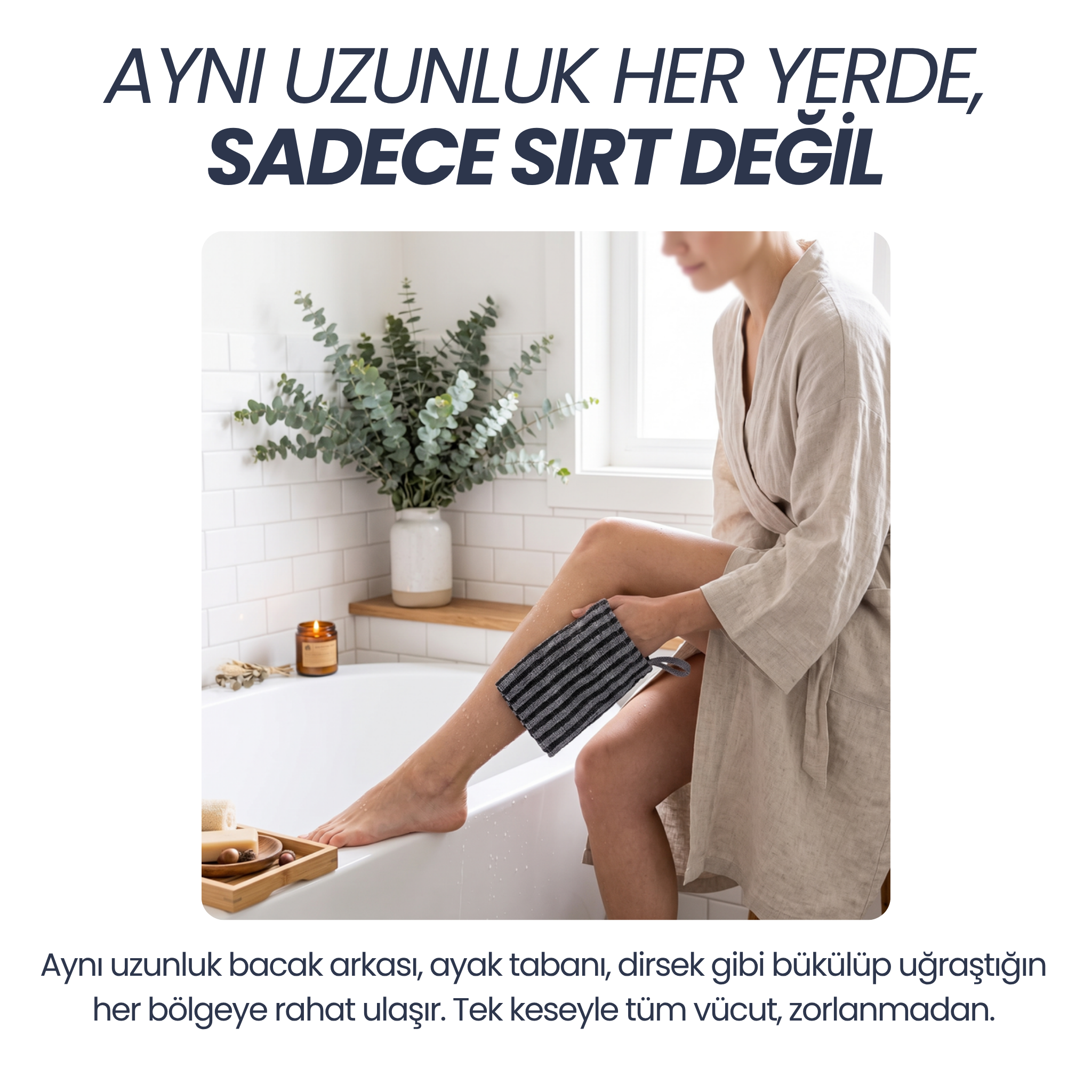 Sadece sırt değil — bacak kartı